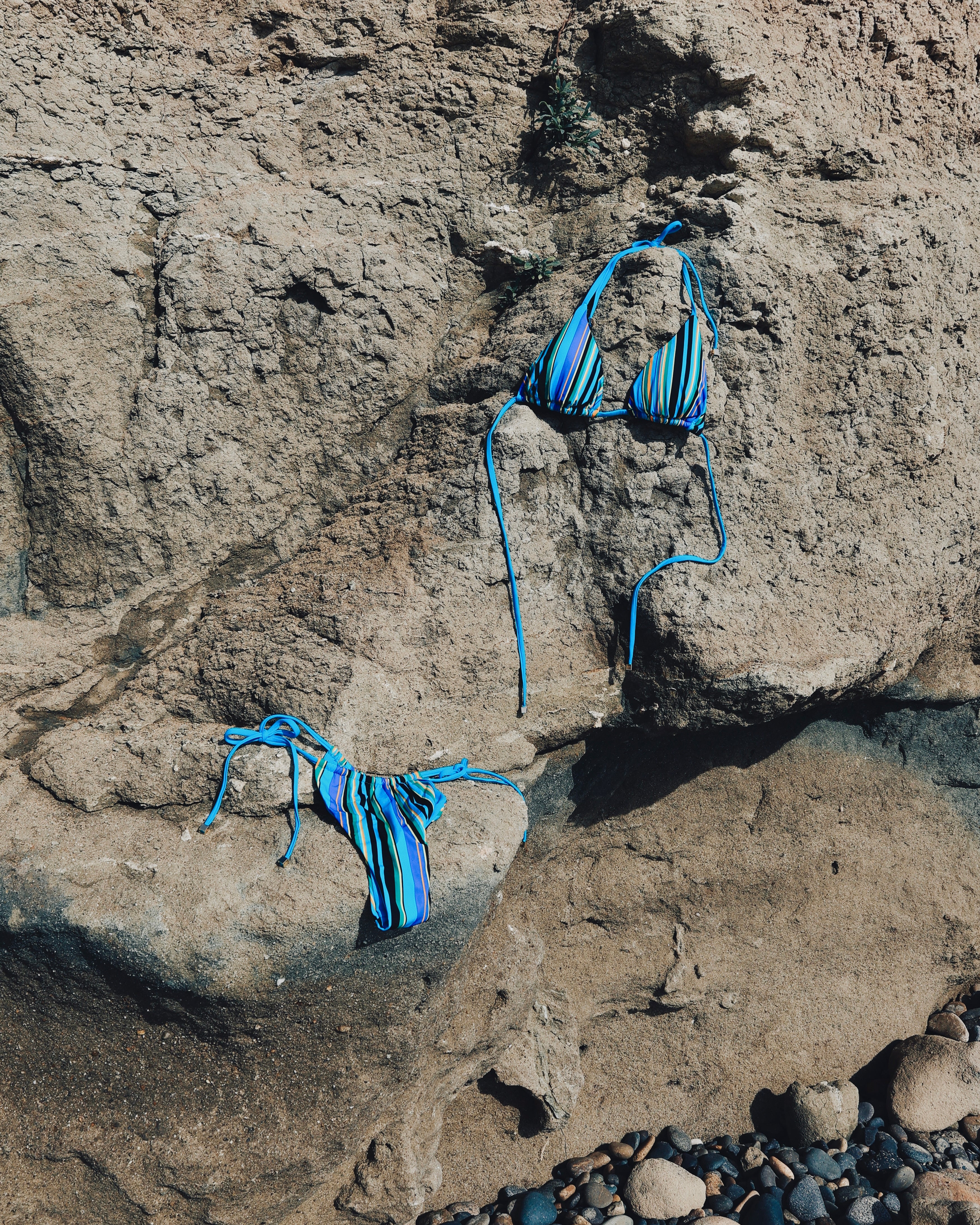 Tahiti Side Tie Bottom in Salt n Stripes