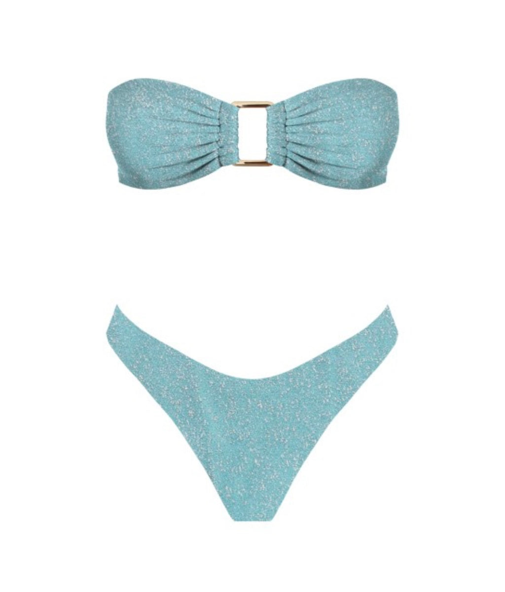 Belize Bandeau Top in Sky