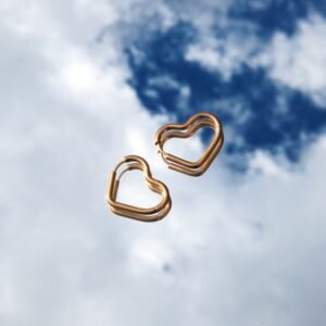 Heart Hoop Huggie